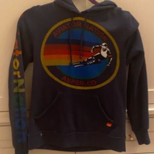 Blue aviator nation pullover Womens size xs